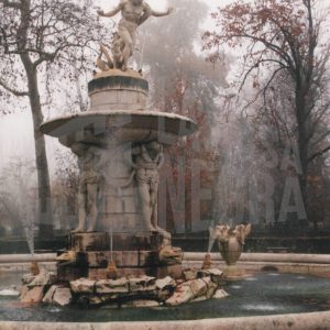 Detalle de la Fuente de Narciso en el Jardín del Príncipe en Aranjuez