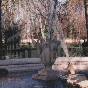 Detalle de la Fuente de Narciso en el Jardín del Príncipe en Aranjuez
