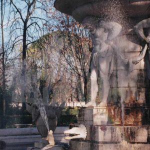 Detalle de la Fuente de Narciso en el Jardín del Príncipe en Aranjuez