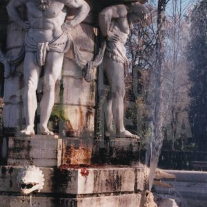 Detalle de la Fuente de Narciso en el Jardín del Príncipe en Aranjuez