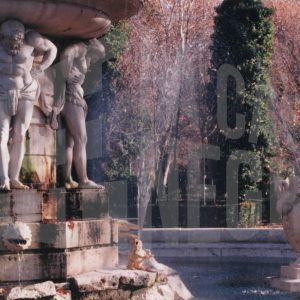Detalle de la Fuente de Narciso en el Jardín del Príncipe en Aranjuez