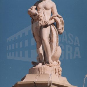 Detalle de la Fuente de Venus (o de la Mariblanca) en la Plaza de San Antonio en Aranjuez