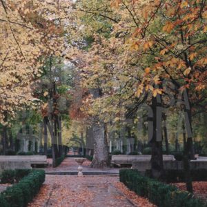 Fuente del Anillo (o del Reloj) en el Jardín de la Isla en Aranjuez