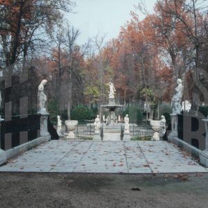 Fuente de Hércules y la Hidra en el Jardín de la Isla en Aranjuez