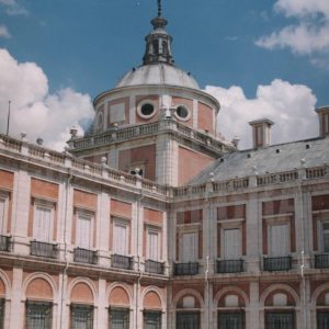Torre Norte del Palacio Real de Aranjuez desde el Patio de Armas