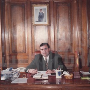 El Alcalde de Aranjuez, Eduardo García, en su despacho del Ayuntamiento