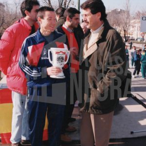 El Alcalde de Aranjuez, José María Cepeda, en la entrega de premios de la Carrera Popular de Aranjuez
