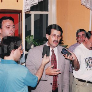 El Alcalde de Aranjuez, José María Cepeda, da una alocución en un acto deportivo en Aranjuez