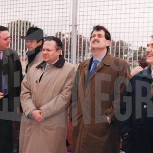 El Alcalde de Aranjuez, José María Cepeda, y su Concejal de Deportes en la inauguración de nuevas instalaciones en el Estadio Municipal El Deleite