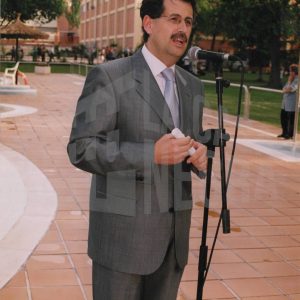 El Alcalde de Aranjuez, José María Cepeda, en la inauguración la reforma de la Piscina Municipal