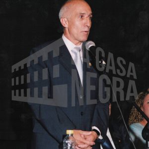 El Alcalde de Aranjuez, Jesús Dionisio, en la clausura de la temporada 2002-2003 del Club de Natación en Aranjuez