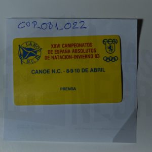 Acreditación de los Campeonatos de natación absoluto de invierno 8/9/10 de abril, Prensa