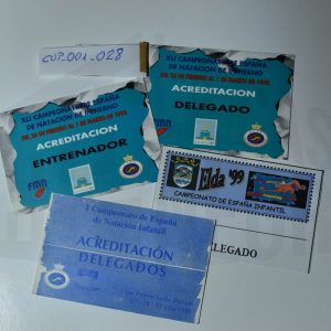 Acreditaciones para los campeonatos de invierno de natación para entrenadores y delegados