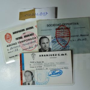 Abono de temporada de futbol Aranjuez y carnet de reportero, Carnet de socio de la S. D. Aranjuez