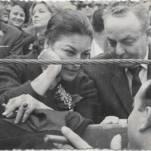 Ava Gardner en una corrida en la Plaza de Toros de Aranjuez