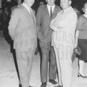 Autoridades visitando la Feria de Muestras durante las Fiestas de Aranjuez
