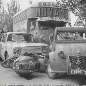 Accidente múltiple de tráfico en las inmediaciones del Colegio Sagrada Familia de Aranjuez