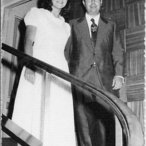 El Alcalde de Aranjuez, Antonio Clavet, con la Reina de las Fiestas