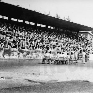 Asamblea del Real Aranjuez C.F. en el antiguo Campo de Fútbol de Aranjuez