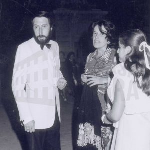 Mariano de la Banda y Rufi Mingo en la presentación de la gala de la elección de la Reina y sus Damas de Honor de las Fiestas de Aranjuez