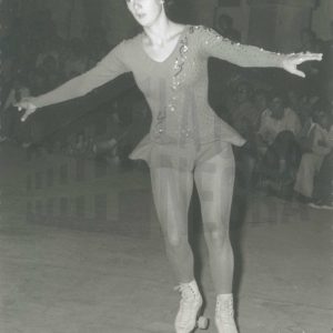 Patinadora sobre ruedas en las Fiestas de Aranjuez