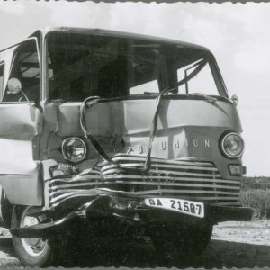 Furgoneta accidentada