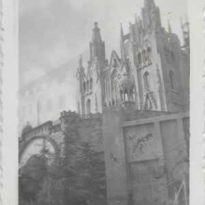 Vista parcial del Templo del Sagrado Corazón en el Tibidabo