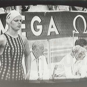 Imagen de una competición de natación en TV