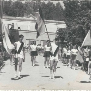 Desfile de inauguración de las Olimpiadas del Colegio Apóstol Santiago de Aranjuez