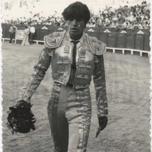Blas Romero «El Platanito» durante vuelta al ruedo en la Plaza de Toros de Aranjuez