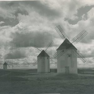 Tres molinos en el campo