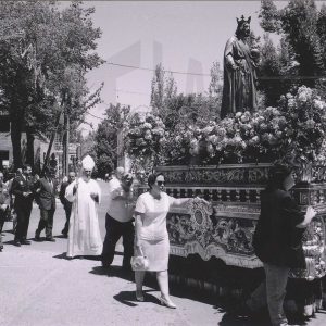 Procesión de San Fernando en la Calle Infantas en Aranjuez