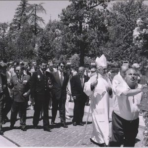 Procesión de San Fernando en la Avenida de Palacio en Aranjuez