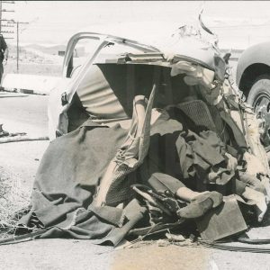 Coche accidentado con víctima mortal