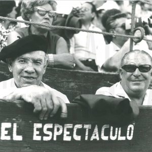 El excampeón de Europa de boxeo Paulino Uzcudun en la Plaza de Toros de Aranjuez