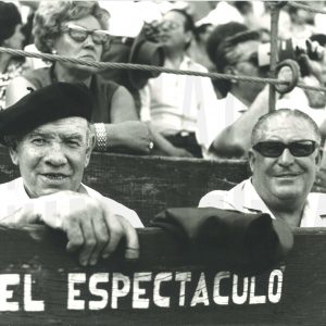 El excampeón de Europa de boxeo Paulino Uzcudun en la Plaza de Toros de Aranjuez