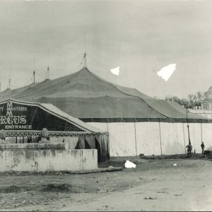 Decorados del rodaje de la película «El fabuloso mundo del circo» en Aranjuez