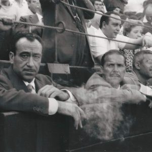 El Alcalde de Aranjuez, Manuel García Moreno, en una corrida en la Plaza de Toros de Aranjuez