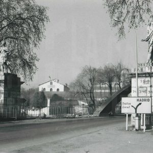 Obras de preparación para la remodelación del Puente de Barcas en Aranjuez