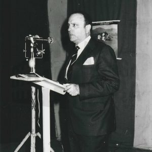 Manuel Fraga en un mitin de Alianza Popular en Aranjuez