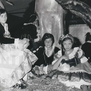 Carroza desfilando en las Fiestas de septiembre en Aranjuez