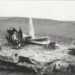 Restos de avioneta accidentada en las inmediaciones de Aranjuez