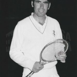 Manuel Santana en una exhibición en Aranjuez