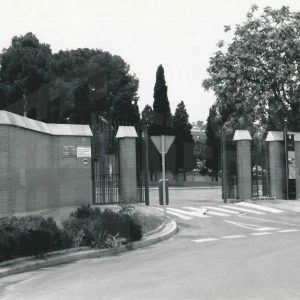 Acceso a la Residencia de Mayores ubicada en el Real Palacio del Deleite, en Aranjuez