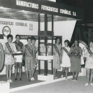 Las Damas de Honor de las Fiestas de Aranjuez de 1971 en la Feria de Muestras.