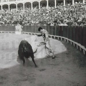 Torero en un lance en la Plaza de Toros de Aranjuez