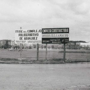 Solar previo a la construcción del Polideportivo Municipal de Aranjuez