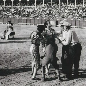 Cogida del torero Luis Segura en la Plaza de Toros de Aranjuez