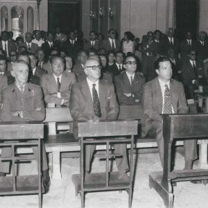 Autoridades en la capilla del Palacio Real de Aranjuez en la celebración del Día de la Provincia