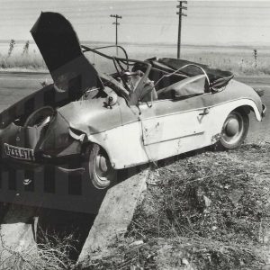 Vehículo accidentado en las cercanías de Aranjuez